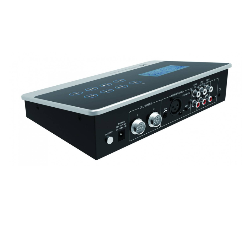 ITC TS-0605M Digital Conference System Extension Controller – Smart Touch Buttons, Recording & Playback Control, 30 Microphone Capacity