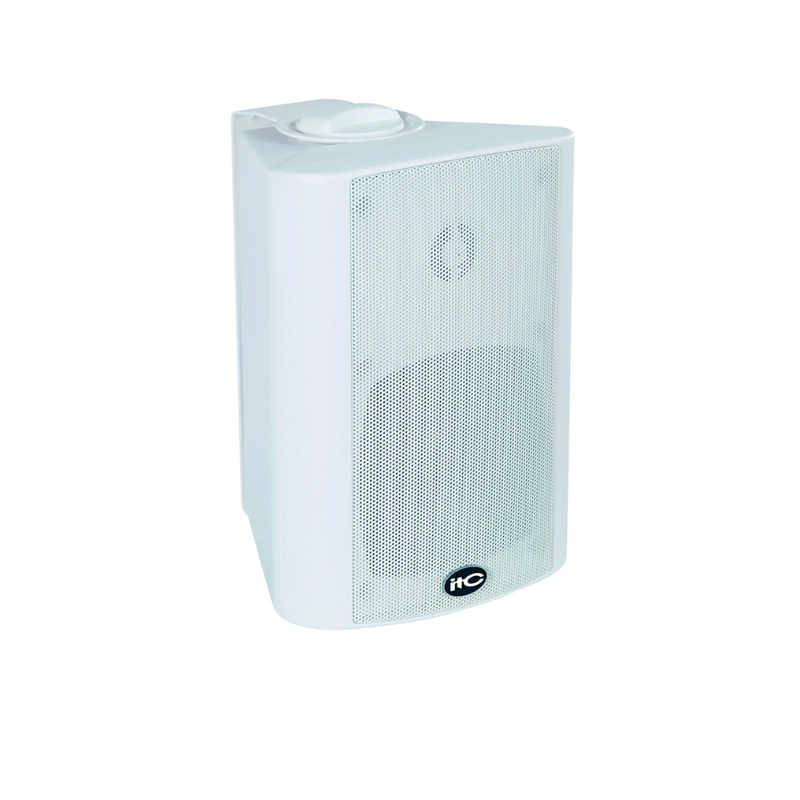 ITC T-775PW Wall Mount Speaker – 100V/70V Power Taps, 92dB SPL, High-Quality Audio for Indoor Applications