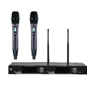 ITC T-521UH UHF Dual Channel Wireless Microphone – 900 Frequencies, True Diversity Reception, 100m Range