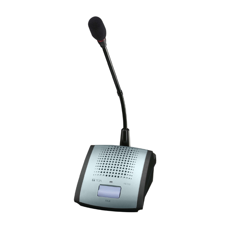 TOA Delegate Unit TS-772 – Conference System, Built-in Speaker, Press-to-Talk Button, Recording Output