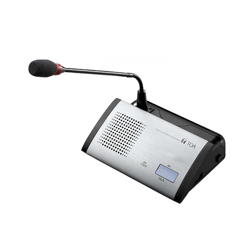TOA TS-802 Wireless Delegate Unit – Infrared Transmission, Compact Design, Easy Setup, Optional Microphones