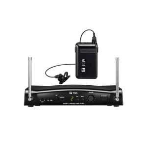 TOA WS-5325M Wireless Microphone Set – UHF, Lavalier Mic, 64 Channels, 13-Hour Battery Life