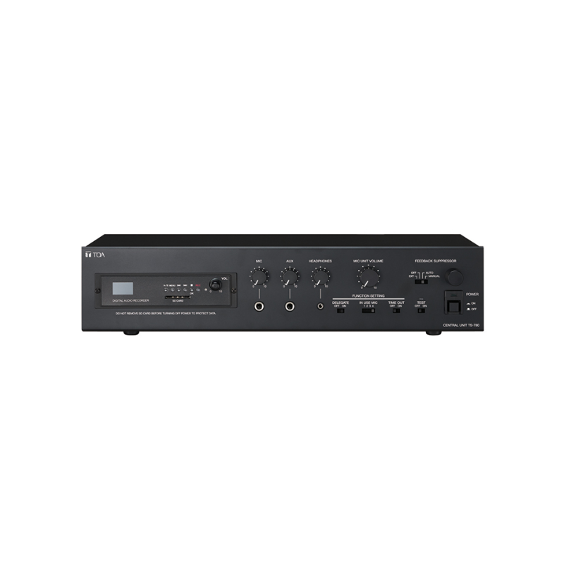 TOA TS-780 Central Unit – Conference System Hub, MP3 Recording, Feedback Suppressor, Expandable
