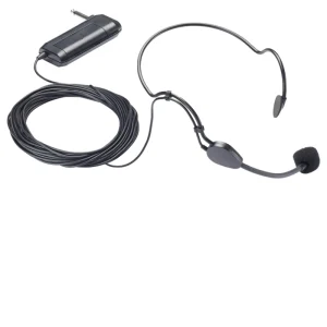 TOA EM-370 Headset Microphone – Electret Condenser, Unidirectional, 10m Cable, 2.5kΩ Impedance