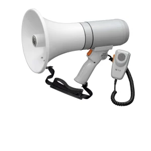 TOA ER-3215 15W Handheld Megaphone – High Audible Range, Rugged Design, Howl-Free Microphone