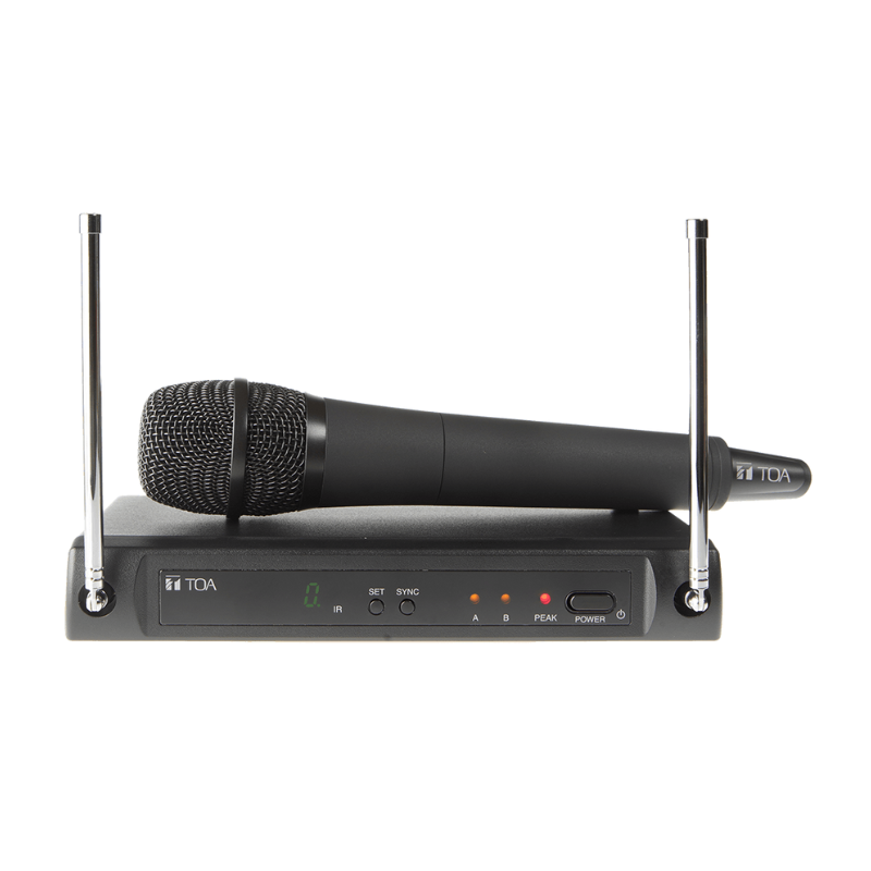 TOA WS-420 Single Channel Wireless Microphone Set – UHF, 4 Selectable Channels, 10-Hour Battery Life
